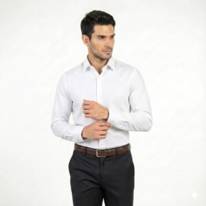 Gianni Visentin - Kemeja Seragam Slimfit Putih PROMO - 4155