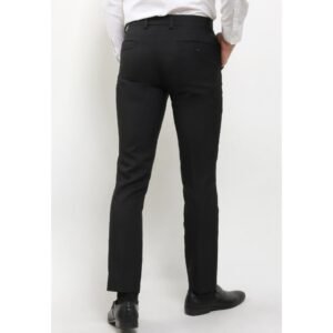 Gianni Visentin - Celana Bahan Formal Regular Pria Hitam - 2067