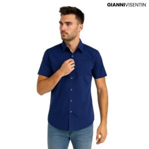 Garrity Kemeja Lengan Panjang Motif Garis - Grey - 6005