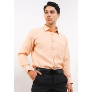 Gianni Visentin Kemeja Lengan Panjang Regular Pria Orange (7988)