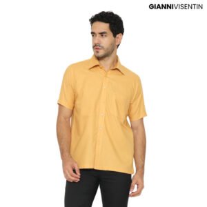 Gianni Visentin - Kemeja Formal Regular Bahan Oxford Kuning Tua - 9038