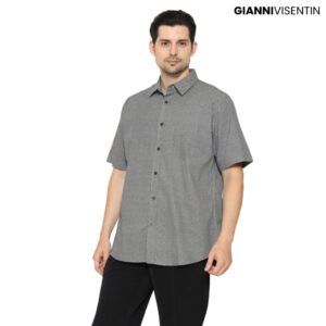 Gianni Visentin Kemeja Lengan Pendek Regular Fit - Motif - 6064