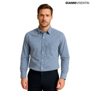 Gianni Visentin - Kemeja Formal Regular Bahan Dobby - 8988