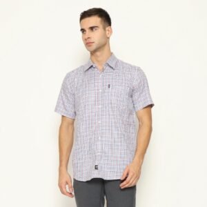 Gianni Visentin - Kemeja Casual Slimfit Bahan Cotton Biru - 6084