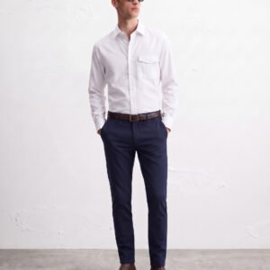 Gianni Visentin Kemeja Formal Pria Lengan Panjang Putih Regular fit Putih - 8276
