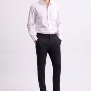 Gianni Visentin Celana Panjang Pria Slim Fit Hitam - 4119
