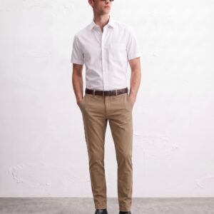 [Buy 1 Get 1 Free] Gianni Visentin Kemeja Pria Lengan Pendek Regular Fit Putih - 9104