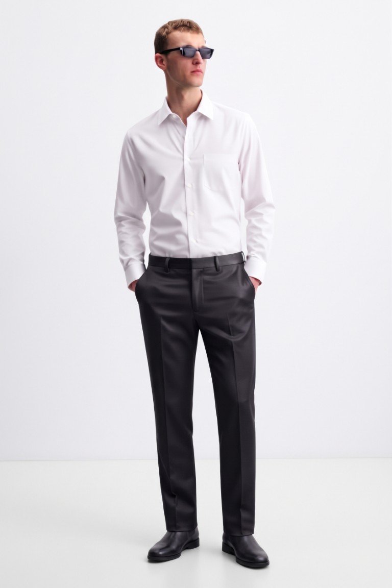 Raymond Renee Celana Panjang Pria Slim Fit Hitam - 8081