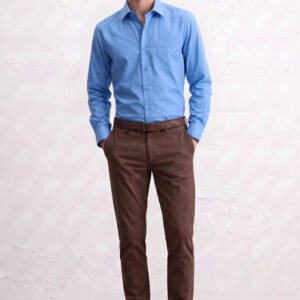 Raymond Renee Kemeja Pria Rich Cotton Lengan Panjang Slim Fit Biru - 5550